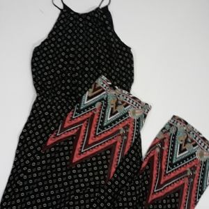 ❤ ❤❤️ 4 for$20.   Iris Jumpsuit  black with design